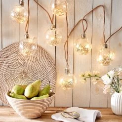 LED Lichterkette Trockenblume BULB LIGHTS In Natur 13 LED Lichterkette Trockenblume BULB LIGHTS In Natur -Zuhause Dekoration Store butlers led lichterkette trockenblume bulb lights in natur 5