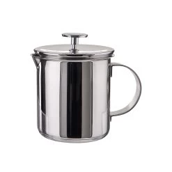 Manueller Milchaufschäumer 400ml MILK MASTER In Silber