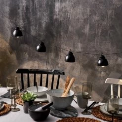 Metall-Lampenkette Mit Stecker WAREHOUSE In Schwarz -Zuhause Dekoration Store butlers metall lampenkette mit stecker warehouse in schwarz 5