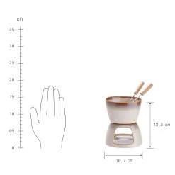 Mini-Fondue Mit 2 Gabeln AU CHOCOLAT In Beige 11 Mini-Fondue Mit 2 Gabeln AU CHOCOLAT In Beige -Zuhause Dekoration Store butlers mini fondue mit 2 gabeln au chocolat in beige 2