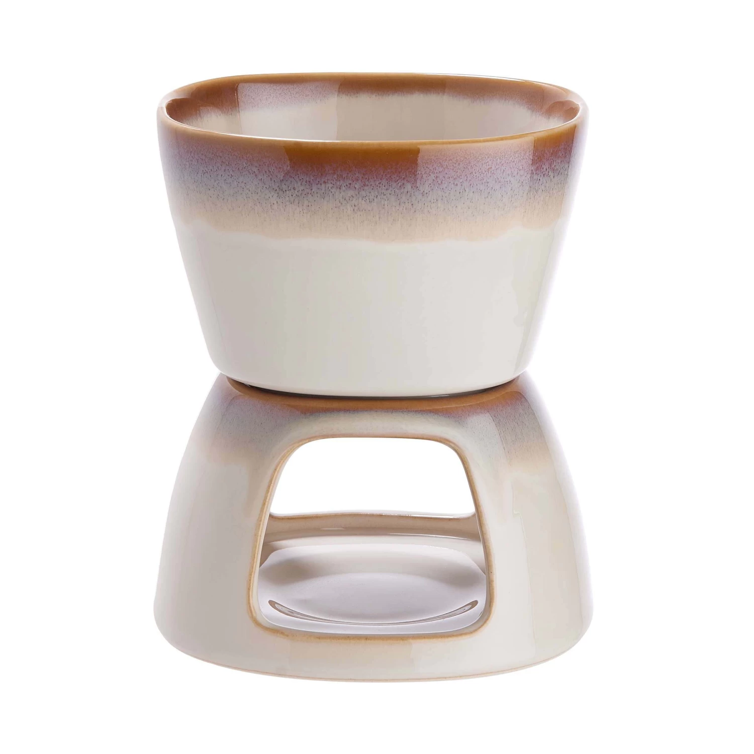 Mini-Fondue Mit 2 Gabeln AU CHOCOLAT In Beige 8 Mini-Fondue Mit 2 Gabeln AU CHOCOLAT In Beige – Bild 6