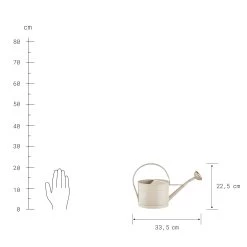 Mini-Gießkanne 1,5l ZINC In Beige -Zuhause Dekoration Store butlers mini giesskanne 1 5l zinc in beige 3