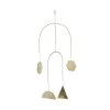 Mobile 4 Ornamente Länge 48cm PEACEFUL HOME In Gold -Zuhause Dekoration Store butlers mobile 4 ornamente lange 48cm peaceful home in gold