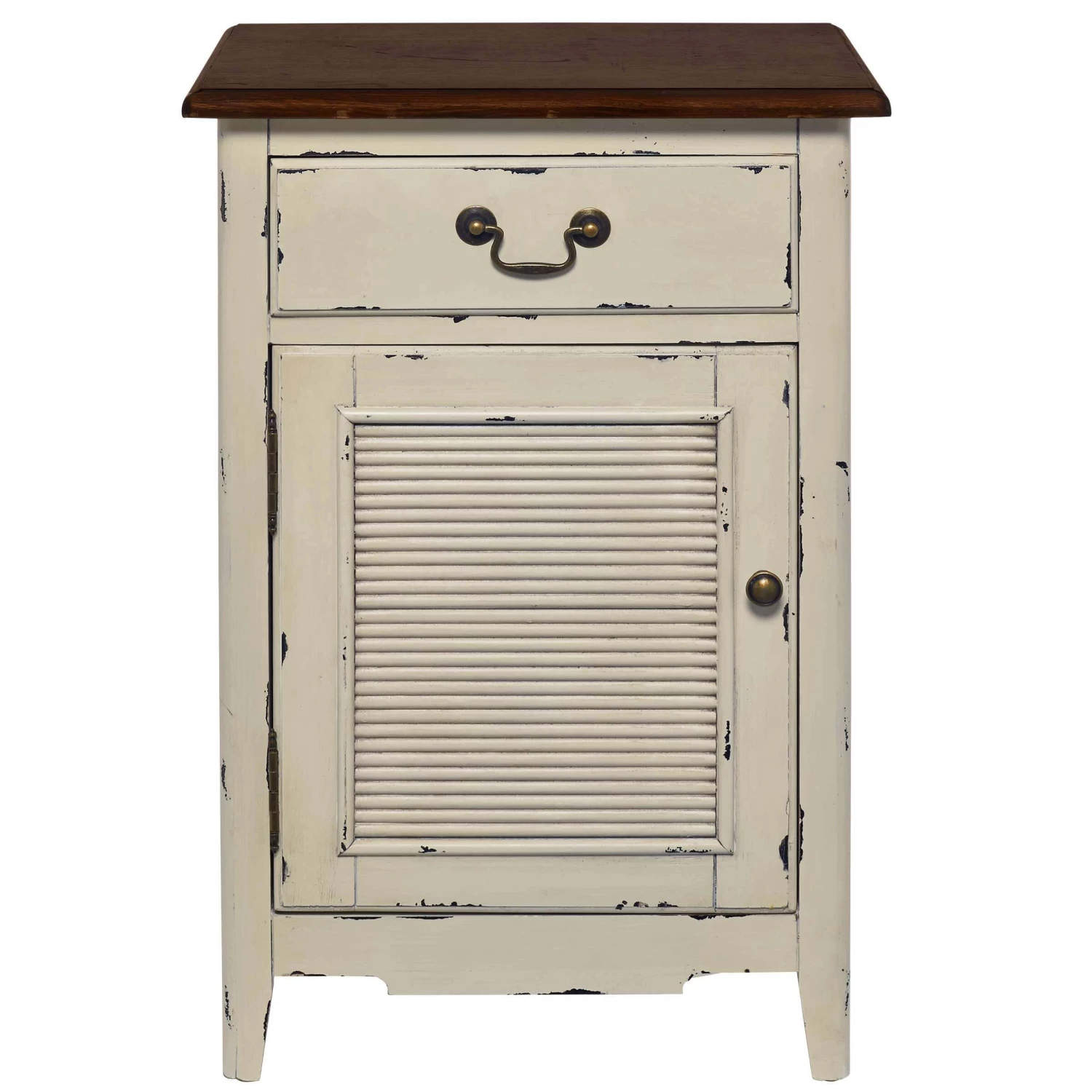 Nachttisch CABOTT COVE In Creme-Braun 4 Nachttisch CABOTT COVE In Creme-Braun – Bild 3