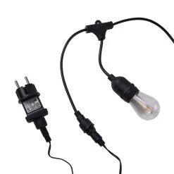 Outdoor-Lichterkette Mit 10 Glühbirnen Und Stecker BULB LIGHTS In Schwarz -Zuhause Dekoration Store butlers outdoor lichterkette mit 10 gluhbirnen und stecker bulb lights in schwarz 2