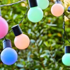 Outdoorlichterkette Mit Stecker SUNSET In Bunt -Zuhause Dekoration Store butlers outdoorlichterkette mit stecker sunset in bunt 1