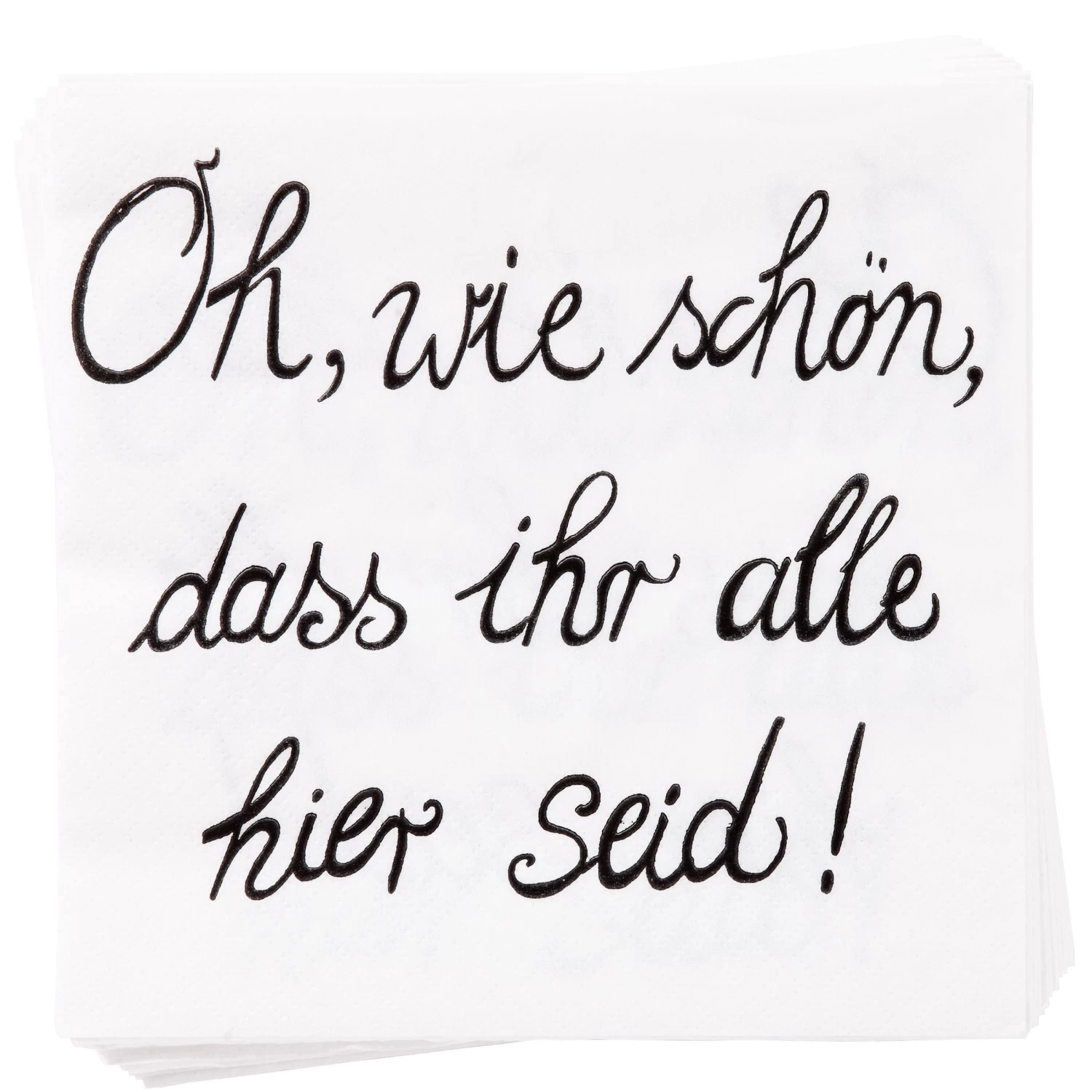 Papierserviette "Oh Wie Schön" 20 Stück APRÈS In Weiß 3 Papierserviette "Oh Wie Schön" 20 Stück APRÈS In Weiß
