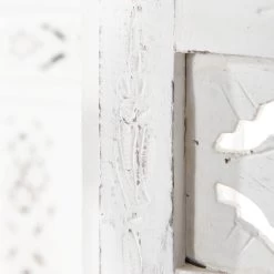 Paravent, Geschnitzt B 180 X H 176cm ESTELLA In Weiß 18 Paravent, Geschnitzt B 180 X H 176cm ESTELLA In Weiß -Zuhause Dekoration Store butlers paravent geschnitzt b 180 x h 176cm estella in weiss 6