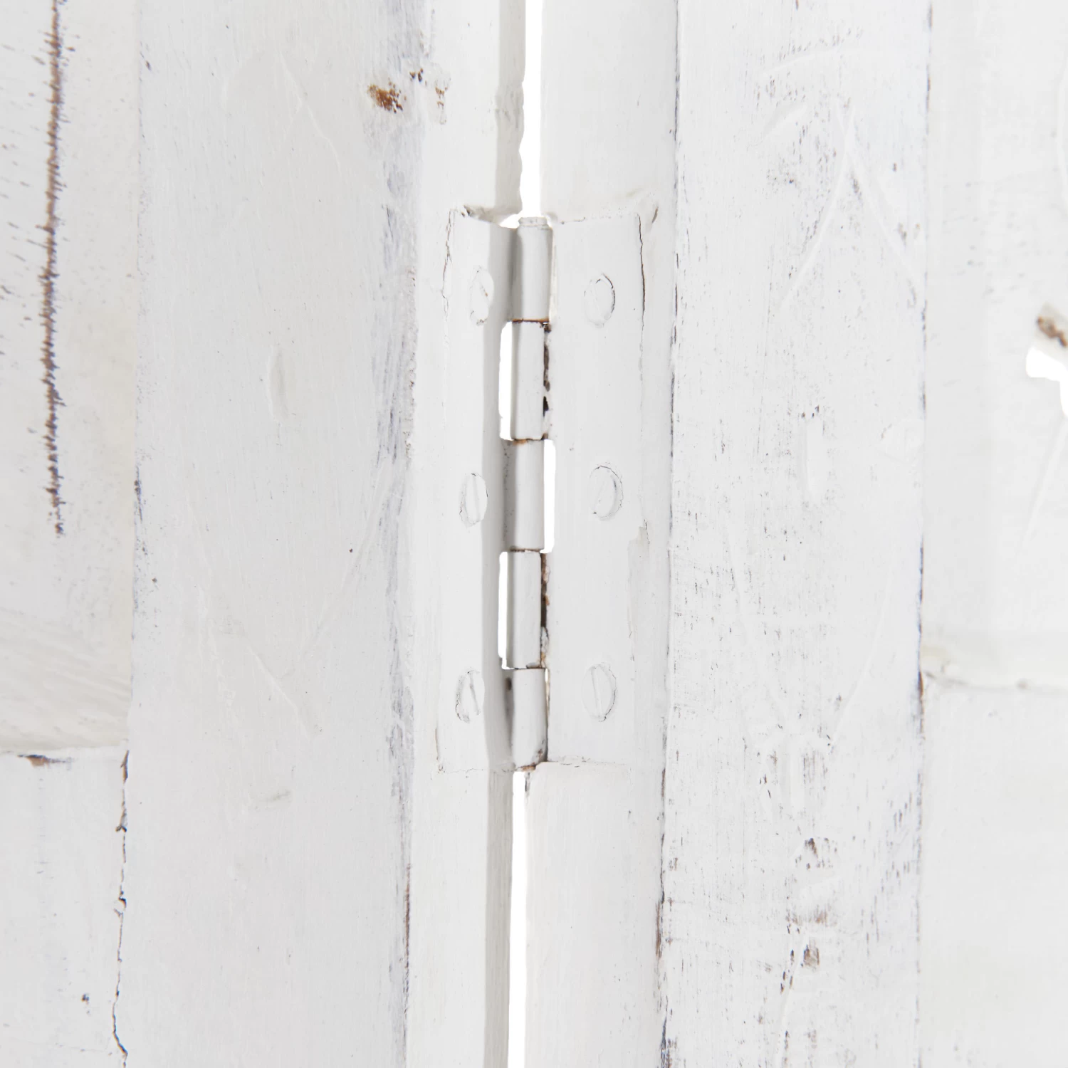 Paravent, Geschnitzt B 180 X H 176cm ESTELLA In Weiß 10 Paravent, Geschnitzt B 180 X H 176cm ESTELLA In Weiß – Bild 8