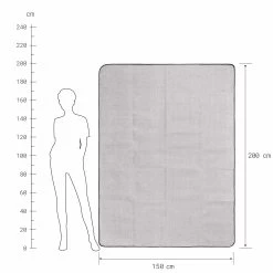 Picknickdecke L 150 X B 200cm WANDERLUST In Taupe-Weiß -Zuhause Dekoration Store butlers picknickdecke l 150 x b 200cm wanderlust in taupe weiss 3