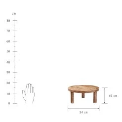 Podest Ø34cm MESA In Braun -Zuhause Dekoration Store butlers podest o34cm mesa in braun 2