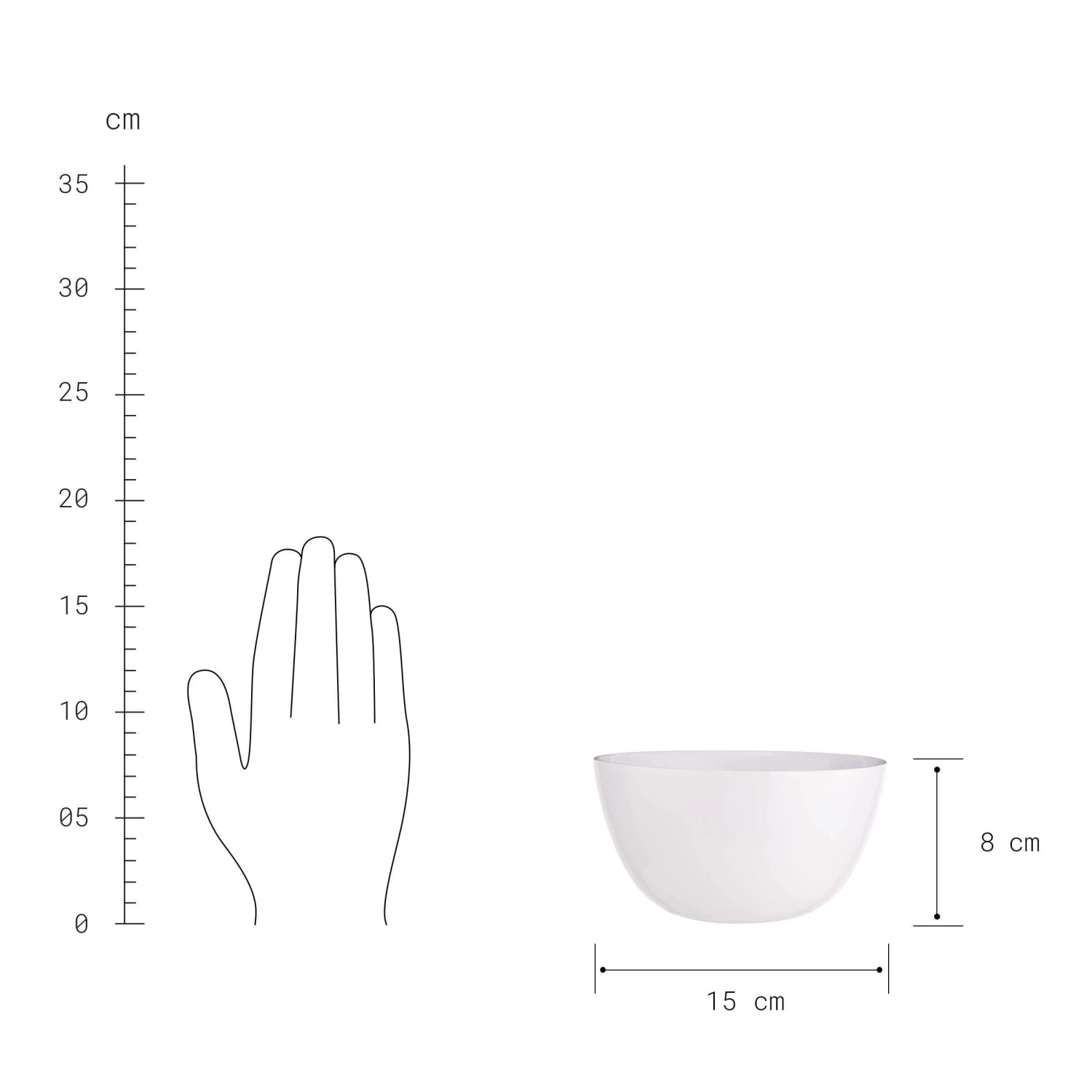 Schale 600ml NATIVE In Weiß 6 Schale 600ml NATIVE In Weiß – Bild 4