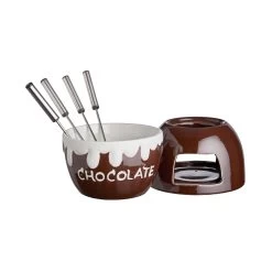 Schokoladenfondue 6-tlg. CHOCOLATE LOVE In Dunkelbraun -Zuhause Dekoration Store butlers schokoladenfondue 6 tlg chocolate love in dunkelbraun 5