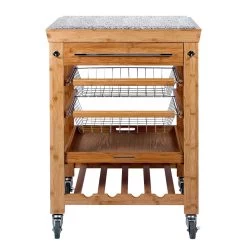 Servierwagen ROLLING STONE In Braun -Zuhause Dekoration Store butlers servierwagen rolling stone in braun 6