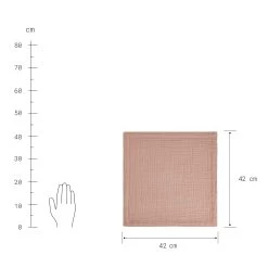 Serviette L 42 X B 42cm LOOM In Rosé -Zuhause Dekoration Store butlers serviette l 42 x b 42cm loom in rose 2