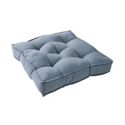 Sitzkissen L 40 X B 40cm SOLID In Blau -Zuhause Dekoration Store butlers sitzkissen l 40 x b 40cm solid in blau 2