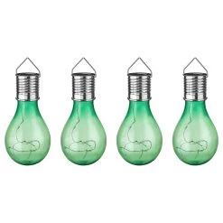 Solar-Glühbirne SUNLIGHT 4er-Set In Grün