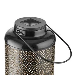 Solar-Laterne H 24cm SOLANA In Schwarz-Gold -Zuhause Dekoration Store butlers solar laterne h 24cm solana in schwarz gold 3