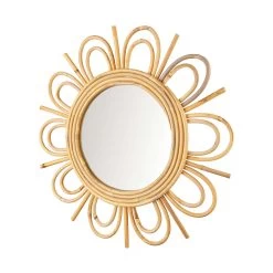 Spiegel Blumenförmig Ø52cm COTTAGE In Natur -Zuhause Dekoration Store butlers spiegel blumenformig o52cm cottage in natur 3