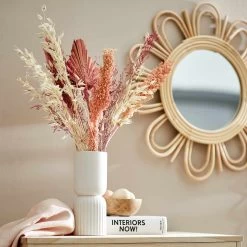 Spiegel Blumenförmig Ø52cm COTTAGE In Natur -Zuhause Dekoration Store butlers spiegel blumenformig o52cm cottage in natur 6