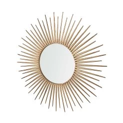 Spiegel Sonnenförmig Ø76cm DEL SOL In Gold -Zuhause Dekoration Store butlers spiegel sonnenformig o76cm del sol in gold 4
