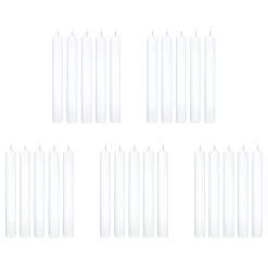 Stabkerze RAINBOW 25er-Set In Weiß