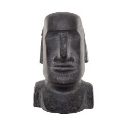 Statue Höhe 46cm MOAI In Grau