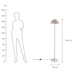 Stehleuchte TOPEE In Beige -Zuhause Dekoration Store butlers stehleuchte topee in beige 5