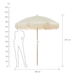 Strandschirm Mit Fransen Ø180cm BOHO LOUNGE In Creme -Zuhause Dekoration Store butlers strandschirm mit fransen o180cm boho lounge in creme 3