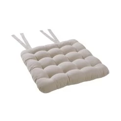 Stuhlkissen Mit Bändchen L 35 X B 37cm SOLID In Beige -Zuhause Dekoration Store butlers stuhlkissen mit bandchen l 35 x b 37cm solid in beige 2