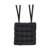 Stuhlkissen Mit Bändchen L 35 X B 37cm SOLID In Schwarz -Zuhause Dekoration Store butlers stuhlkissen mit bandchen l 35 x b 37cm solid in schwarz