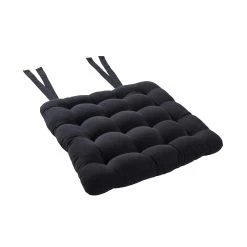 Stuhlkissen Mit Bändchen L 35 X B 37cm SOLID In Schwarz 9 Stuhlkissen Mit Bändchen L 35 X B 37cm SOLID In Schwarz -Zuhause Dekoration Store butlers stuhlkissen mit bandchen l 35 x b 37cm solid in schwarz 3