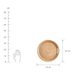 Tablett L 35 X B 6cm RONDA In Natur -Zuhause Dekoration Store butlers tablett l 35 x b 6cm ronda in natur 2