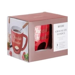 Tasse Mit 2 Gabeln CHOCOLATE FONDUE In Rot -Zuhause Dekoration Store butlers tasse mit 2 gabeln chocolate fondue in rot 2
