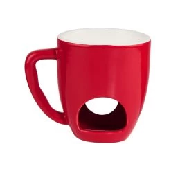 Tasse Mit 2 Gabeln CHOCOLATE FONDUE In Rot -Zuhause Dekoration Store butlers tasse mit 2 gabeln chocolate fondue in rot 4