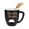 Tasse Mit 2 Gabeln CHOCOLATE FONDUE In Schwarz -Zuhause Dekoration Store butlers tasse mit 2 gabeln chocolate fondue in schwarz