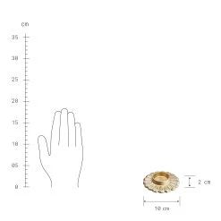 Teelichthalter Blüte Ø10cm GOLDEN NATURE In Gold -Zuhause Dekoration Store butlers teelichthalter blute o10cm golden nature in gold 2