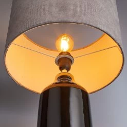 Tischleuchte FRONT ROW In Grau -Zuhause Dekoration Store butlers tischleuchte front row in grau 5