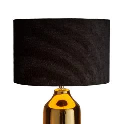 Tischleuchte FRONT ROW In Schwarz-Gold -Zuhause Dekoration Store butlers tischleuchte front row in schwarz gold 3