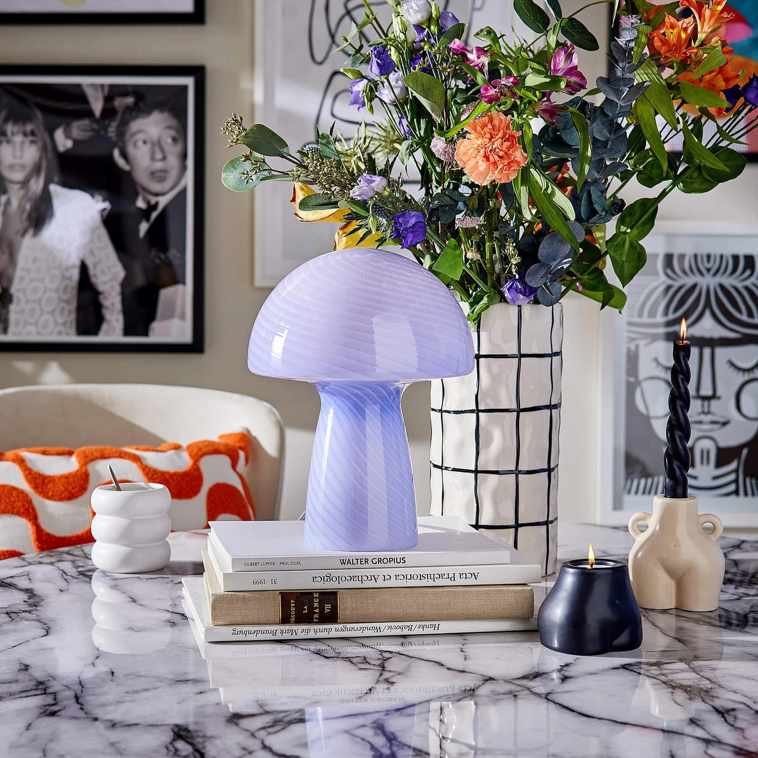 Tischleuchte FUNGI TOWN In Blau 4 Tischleuchte FUNGI TOWN In Blau – Bild 2