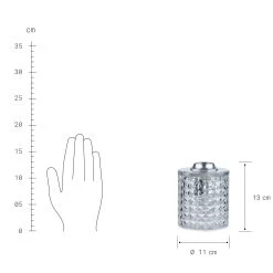 Tischleuchte Glas Ø11cm STILO In Transparent -Zuhause Dekoration Store butlers tischleuchte glas o11cm stilo in transparent 2