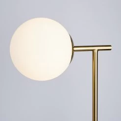 Tischleuchte LUNA In Gold-Weiß -Zuhause Dekoration Store butlers tischleuchte luna in gold weiss 3