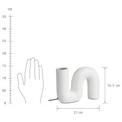 Tischleuchte TUBE In Weiß -Zuhause Dekoration Store butlers tischleuchte tube in weiss 9