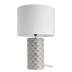 Tischleuchte YUKI In Blau-Weiß -Zuhause Dekoration Store butlers tischleuchte yuki in blau weiss 2