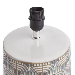 Tischleuchte YUKI In Blau-Weiß -Zuhause Dekoration Store butlers tischleuchte yuki in blau weiss 9