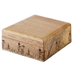 Truhe FLOWER BOX In Braun