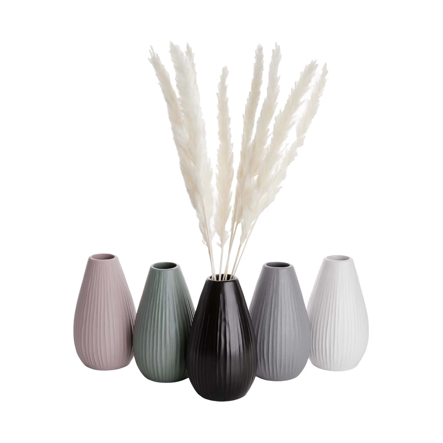 Vase Höhe 16cm RIFFLE In Rosa 6 Vase Höhe 16cm RIFFLE In Rosa – Bild 4