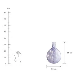 Vase Rund Höhe 34cm BLUEBLOSSOM In Pastelllila -Zuhause Dekoration Store butlers vase rund hohe 34cm blueblossom in pastelllila 3