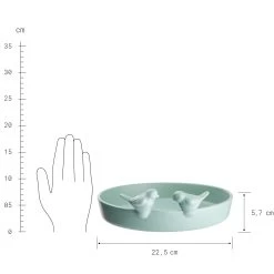 Vogelbad Ø23cm BIRDS PLACE In Salbei -Zuhause Dekoration Store butlers vogelbad o23cm birds place in salbei 2