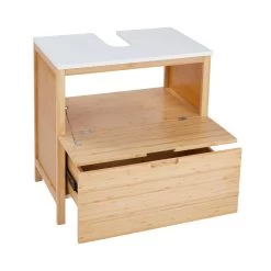 Waschbeckenunterschrank Mit Schublade WHITE SANDS In Natur-Weiß -Zuhause Dekoration Store butlers waschbeckenunterschrank mit schublade white sands in natur weiss 10